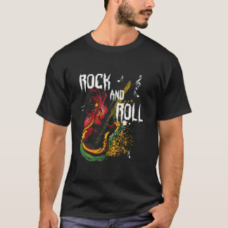 T-shirt Guitare de rock rock rock rock des années 80 Vinta