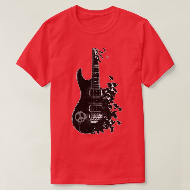 T-shirt Guitare du Corbeau (Design devant)