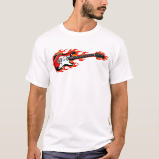 T-Shirt Guitare Électrique Flamboyante | Musique R