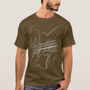 T-shirt Guitare électrique Jazz Music Amour Musicien