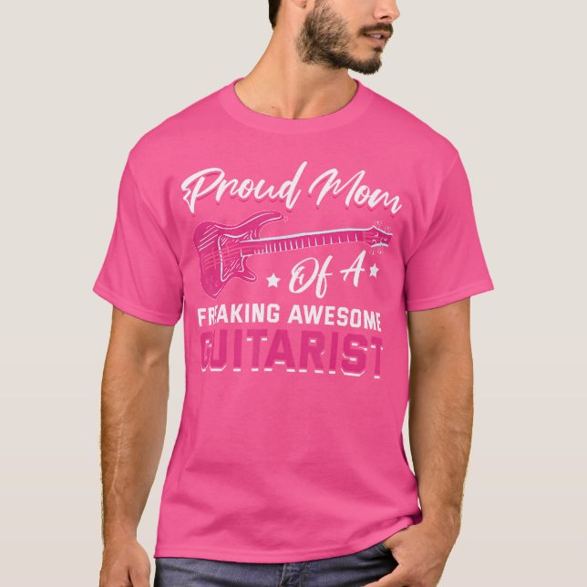 T-shirt Guitare Electrique Lecteur Guitariste Maman Musici (Devant)