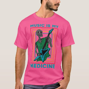 T-shirt Guitare Electrique Squelette MusicienMusique Est M