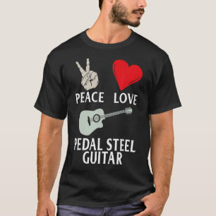 T-shirt Guitare en acier pédal Instrument Guitare en acier