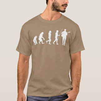 T-shirt Guitare Evolution Guitariste Musicien Guitare Joue