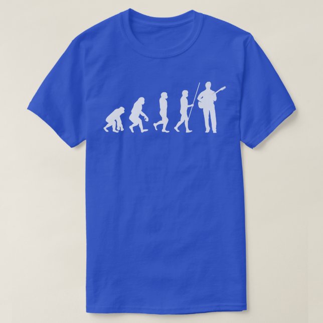 T-shirt Guitare Evolution Guitariste Musicien Guitare Lect (Design devant)