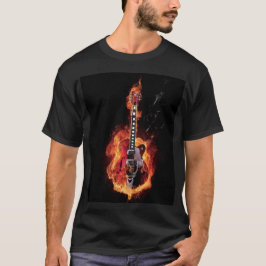 T-shirt Guitare flamboyante