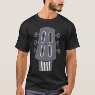 T-shirt Guitare Headstock Basse Guitare Guitariste Acousti