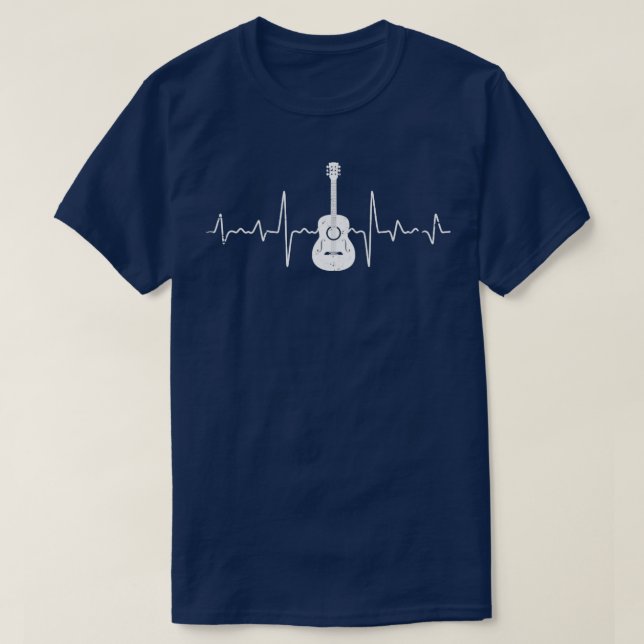T-shirt Guitare Heartbeat (Design devant)