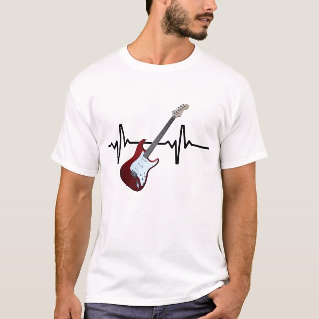 T-shirt Guitare Heartbeat (Devant)