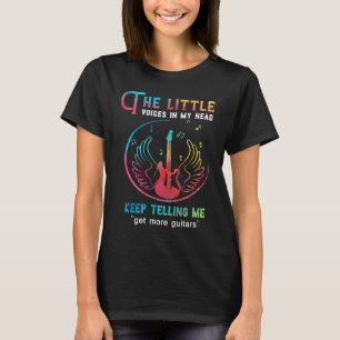 T-shirt Guitare Les petites voix dans ma tête obtiennent p
