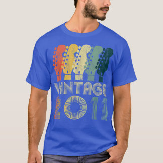 T-shirt Guitare Lover 11 ans Cadeaux Vintage 2011 Limite