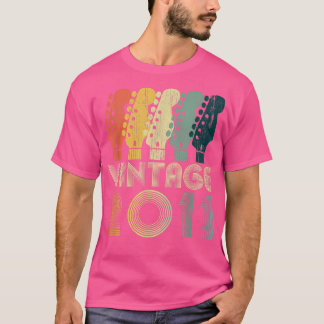 T-shirt Guitare Lover 11 ans Cadeaux Vintage 2011 Limite