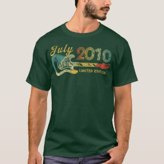 T-shirt Guitare Lover 12 ans Cadeaux Juillet 2010 Limited
