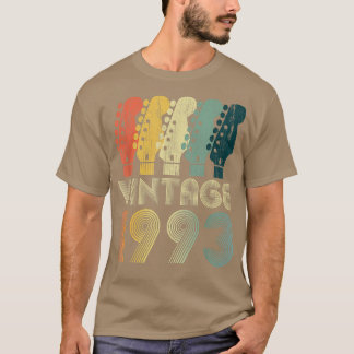 T-shirt Guitare Lover 29 ans Cadeaux Vintage 1993 Limite