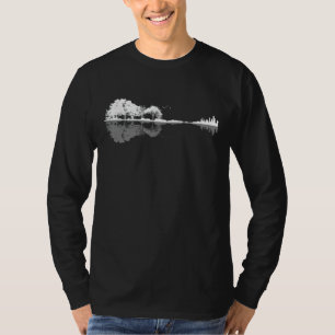 T-shirt Guitare Lover  Cadeau fantôme du lac Guitar