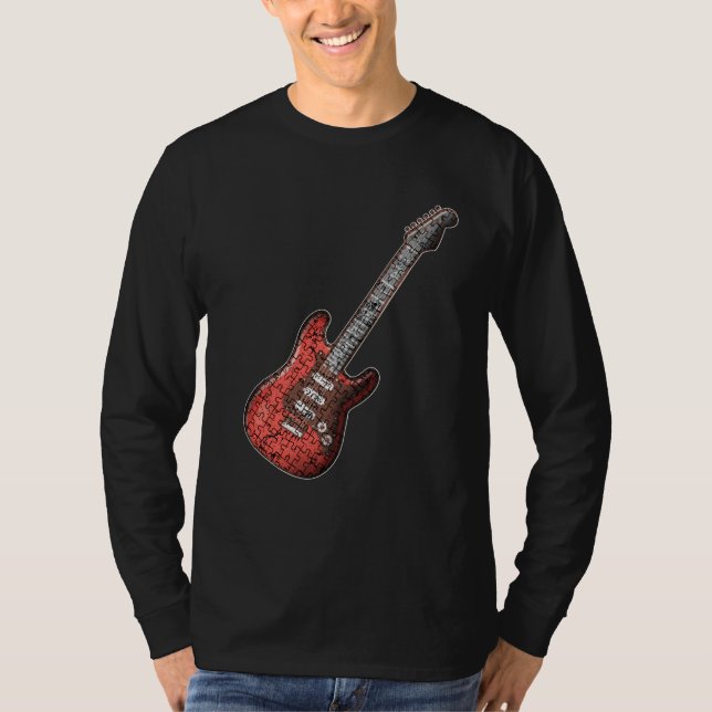 T-shirt Guitare Lover| Cadeau Guitar Player (Devant)
