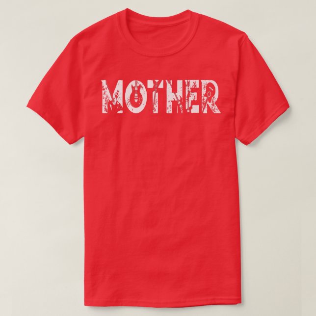 T-shirt Guitare Lover Guitariste Mère Mère Funny Musique M (Design devant)