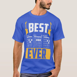 T-shirt Guitare Music Amour meilleur papa jamais