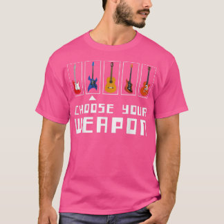 T-shirt Guitare Music Lover Choisissez Votre Arme Guitaris
