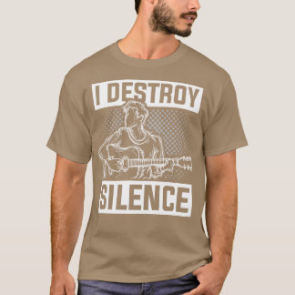 T-shirt Guitare Musique Cadeau Musicien Citation Guitare