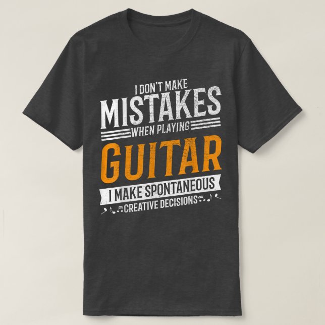 T-shirt Guitare Musique Lover Guitare Créative (Design devant)
