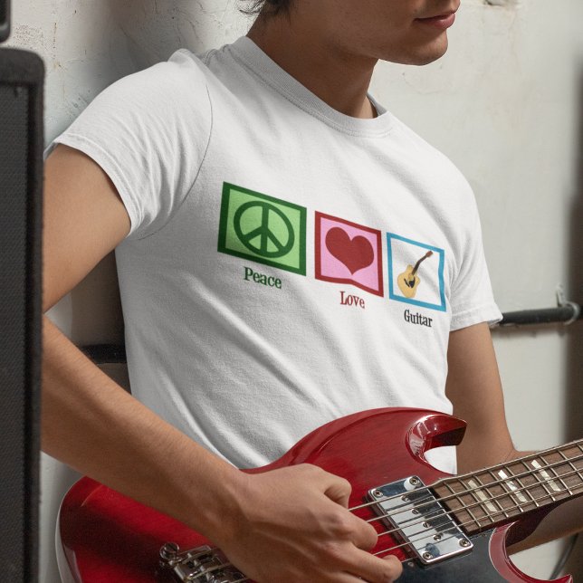 T-shirt Guitare Peace Love (Créateur téléchargé)