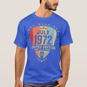 T-shirt Guitare PickLegends Est Né En Juillet 1972 Guitare
