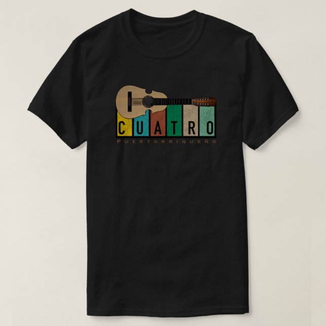 T-shirt Guitare Porto Rico Cuatro (Design devant)