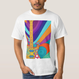 T-shirt 'Guitare psychédélique'