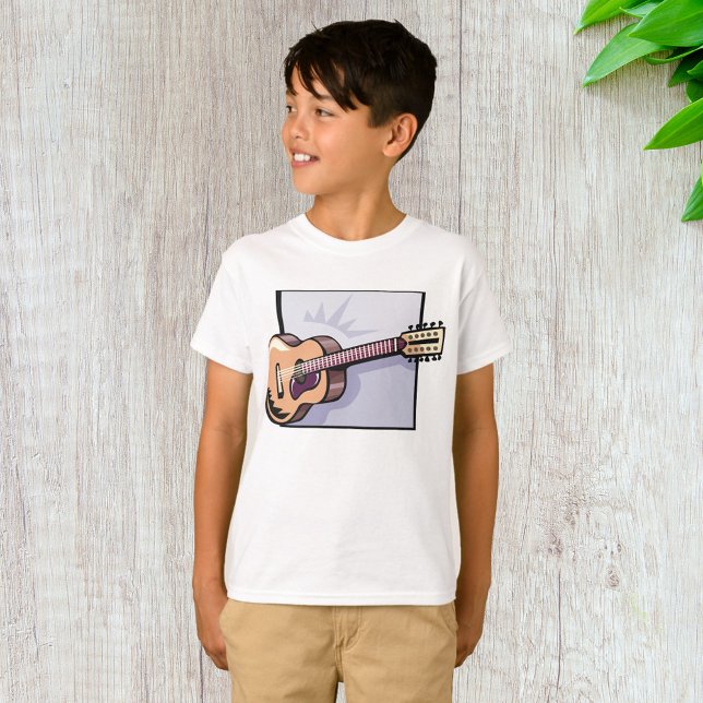 T-shirt Guitare rétro acoustique à 12 cordes (Créateur téléchargé)