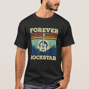 T-shirt Guitare Rétro Guitariste Rock musicien chanteur
