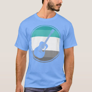 T-shirt Guitare rétro pour musiciens Hommes Femmes Enseign