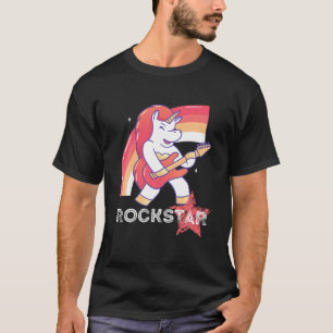 T-shirt Guitare Rock Classique Rockstar Des Années 80 vint
