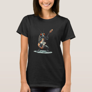 T-shirt Guitare Rock Nice avec Insecte Blatte Drôle