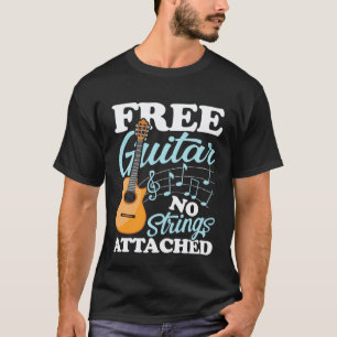 T-shirt Guitare sans cordes attachées pour un guitariste