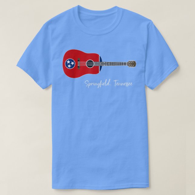 T-shirt Guitare Springfield Tennessee (Design devant)
