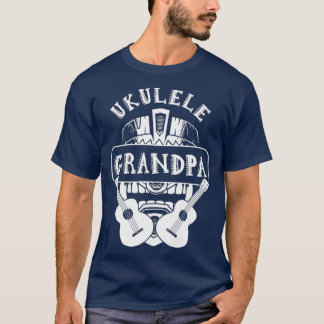 T-shirt Guitare Ukulele Grandpa Aloha Uke
