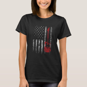 T-shirt Guitare USA Drapeau mignon Guitare patriotique 1