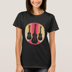 T-shirt Guitare - Vintage Retro Ukulele Guitare Uke Player