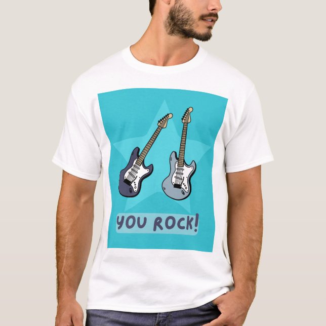 T-shirt guitare 'You rock !' (Devant)