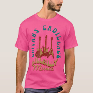 T-shirt Guitares Cadillacs Musique Hillbilly Chansons Coun