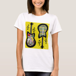 T-shirt Guitares colorées Mardi Gras