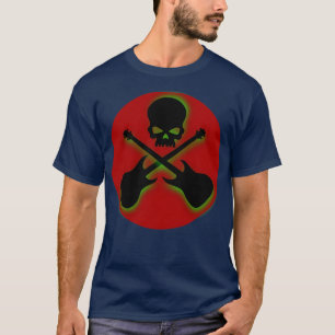 T-shirt Guitares crânes et croisées