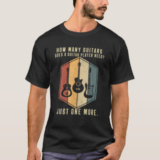T-shirt Guitares Rétro Cadeaux Pour Hommes Joueurs Guitare