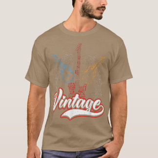 T-shirt Guitares vintages pour musiciens et guitaristes T-
