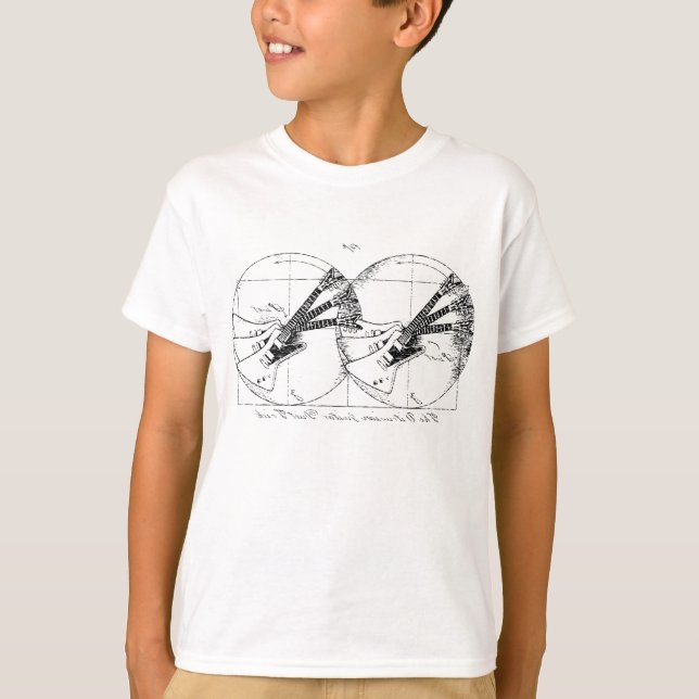 T-shirt Guitares vitruviennes (Devant)