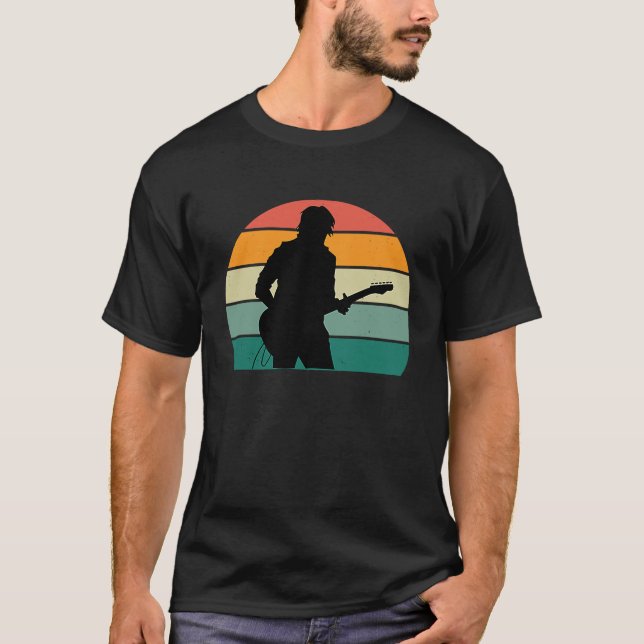 T-shirt Guitarist Guitar Musician Bass Stringed Instrument (Devant)