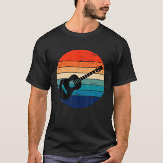 T-shirt Guitariste Bande Joueur Guitare Acoustique Soleils