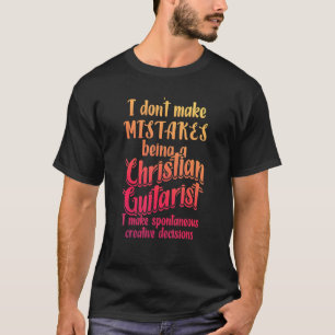 T-shirt Guitariste chrétien faire l'église de culte Guitar