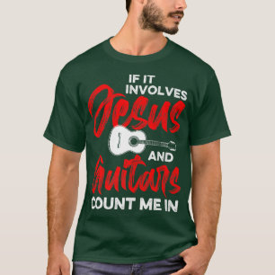 T-shirt Guitariste chrétien Jésus Eglise Culte Guitare Pl